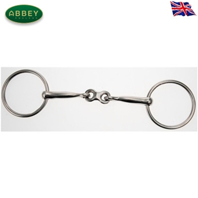 Abbey Riding Bitz French Link Loose Ring Weymouth Bradoon